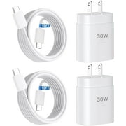 i Phone 16 15 Charger Fast Charging,2Pack 30W USB C Wall Charger Block 10FT Long USB C Cable Cord Compatible with iPhone 16 15/16 15 Pro Max/16 15 Pro/15 Plus/Pro,Samsung Galaxy S24/S23/S22/S21 Case